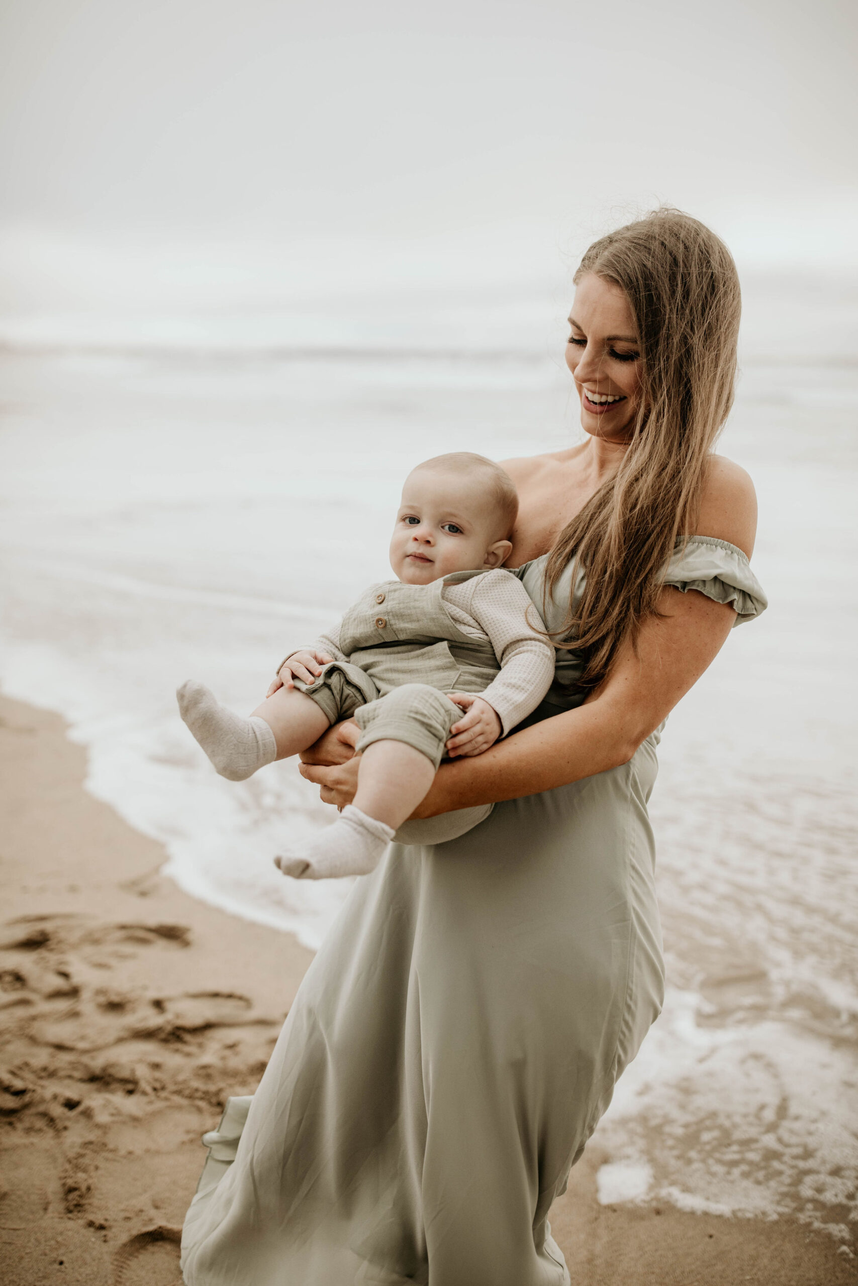 Mother and son in Manhattan Beach family photography